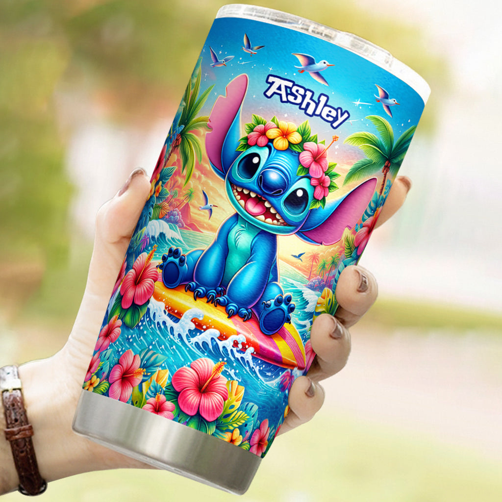 Personalized Ohana Tumbler Custom Name Summer Gift