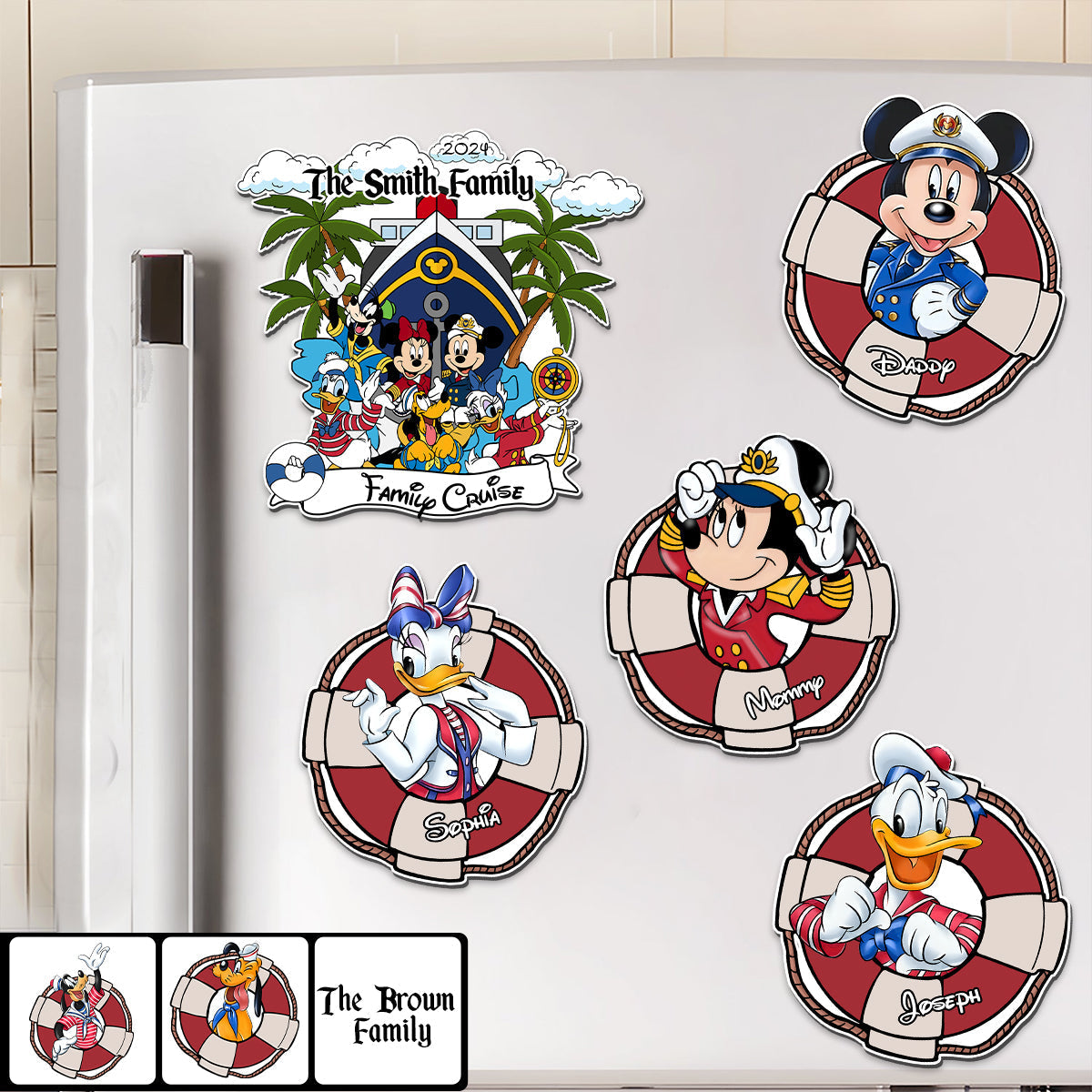 Personalized Family Cruise Magnet Custom Name Photo Keepsake