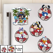 Load image into Gallery viewer, Personalized Family Cruise Magnet Custom Name Photo Keepsake
