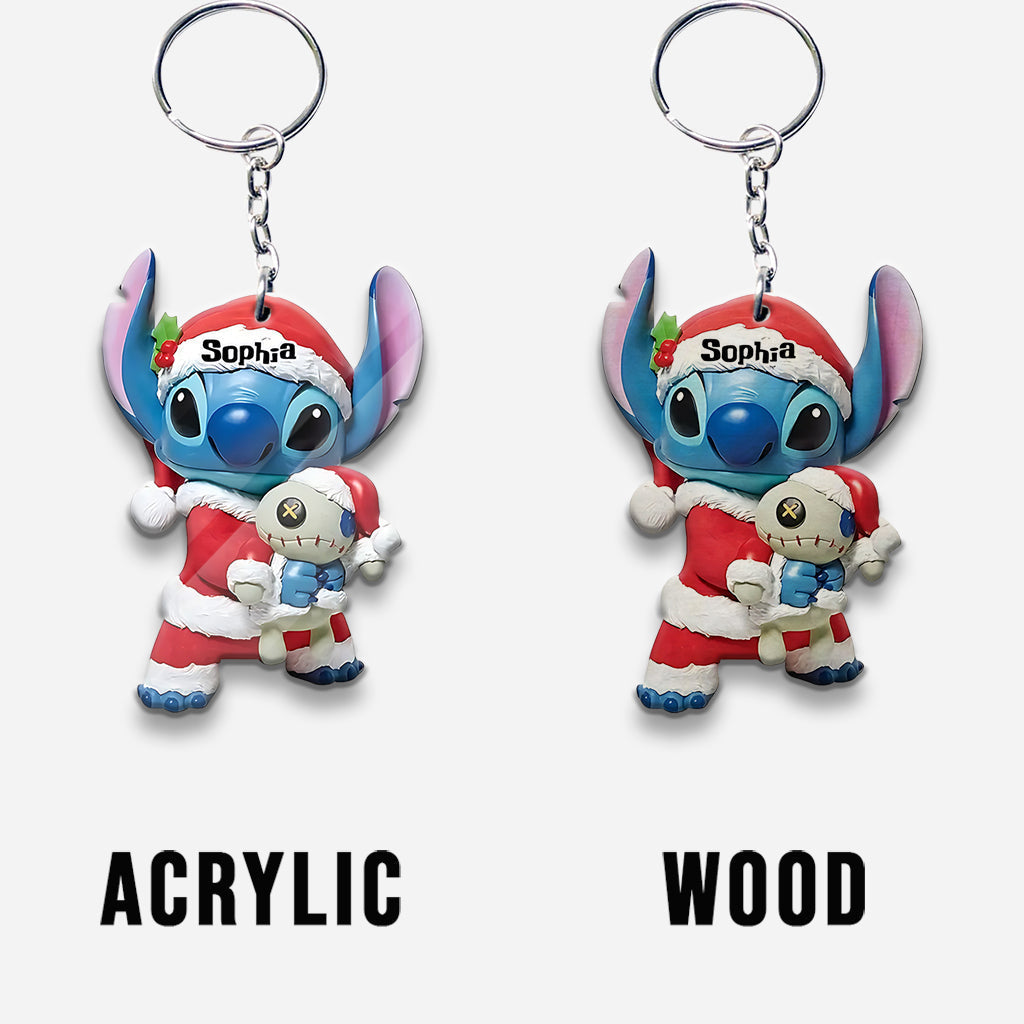 Personalized Ohana Keychain Custom Name Christmas Gift
