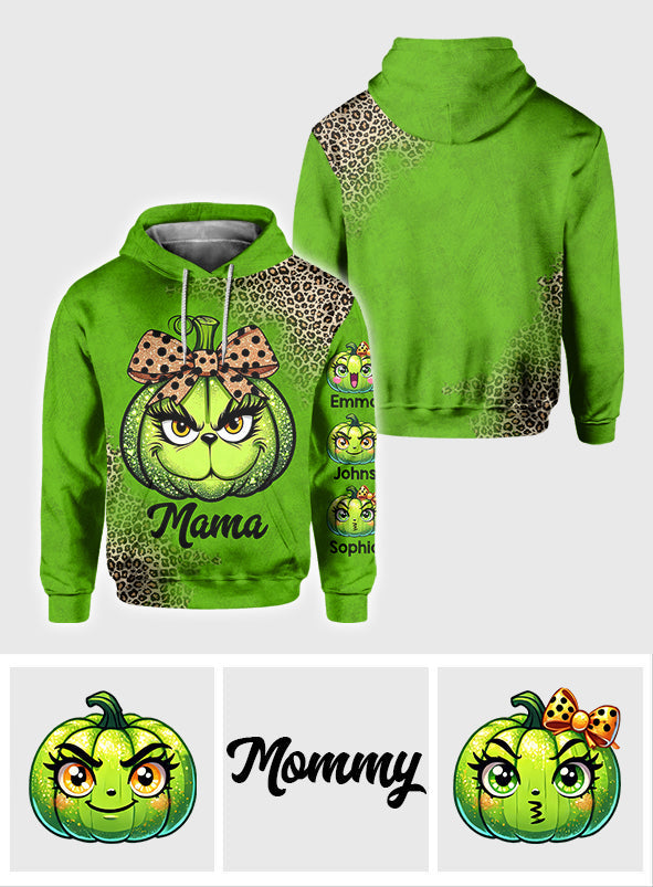 Personalized Grinchy Mama All Over Shirt Christmas Gift