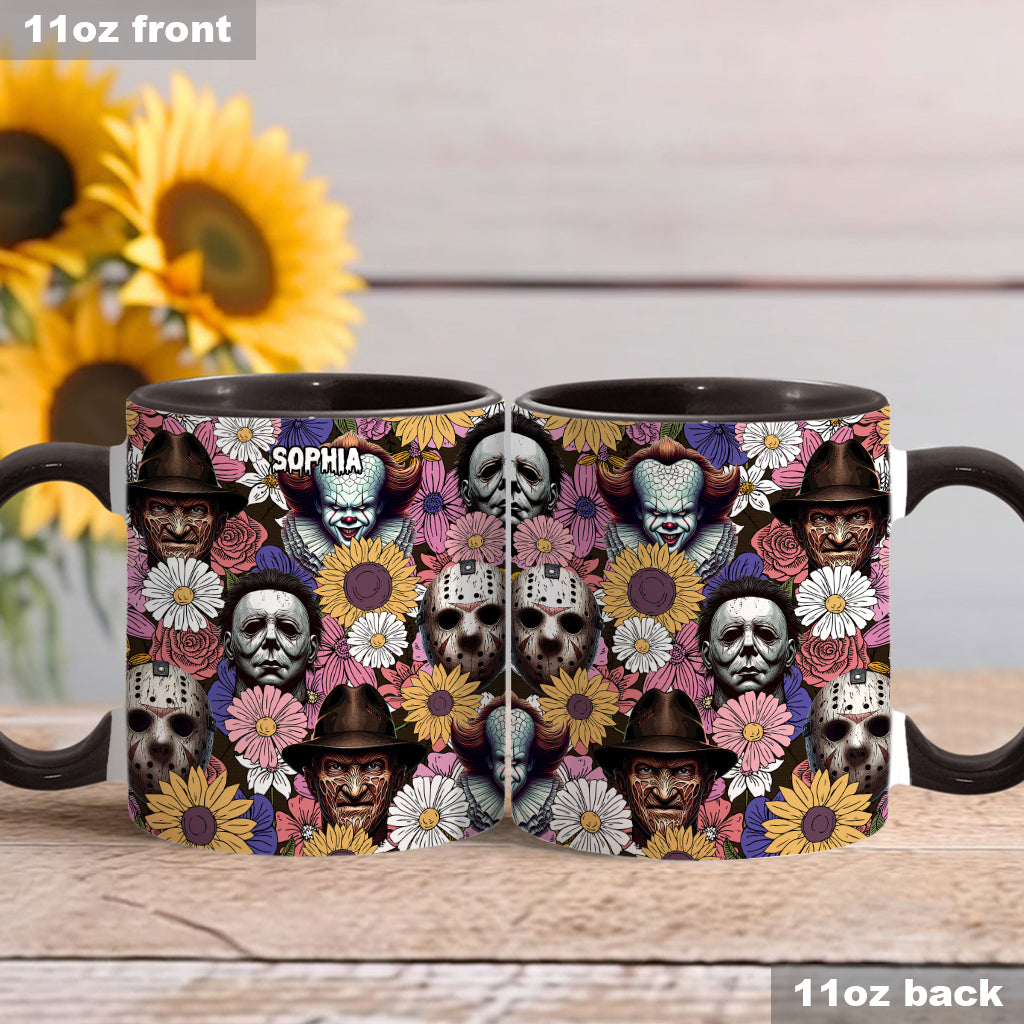 Personalized Horror Movie Accent Mug with Custom Name Gift