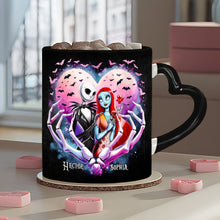 Load image into Gallery viewer, Personalized Heart Handle Mug Custom Couple Gift for Valentine's Day
