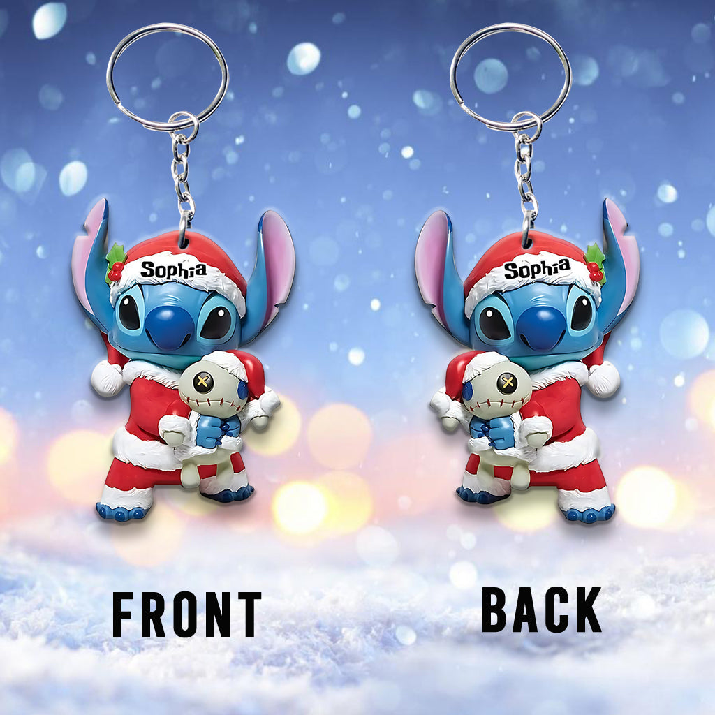 Personalized Ohana Keychain Custom Name Christmas Gift