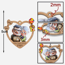 Load image into Gallery viewer, Personalized Couple Keychain Together Since Custom Name Gift
