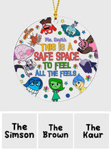 Load image into Gallery viewer, Personalized Transparent Christmas Ornament Safe Space Gift
