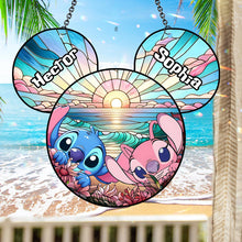 Load image into Gallery viewer, Personalized Ohana Suncatcher Ornament Custom Names Gift
