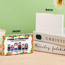 Load image into Gallery viewer, Personalized Family Building Brick Blocks Customizable Family Name Gift
