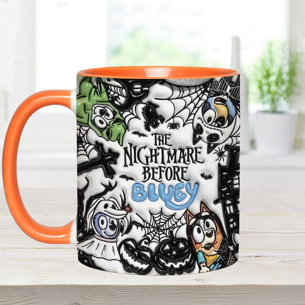 Personalized Nightmare Accent Mug Custom Name Gift for Halloween