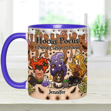 Load image into Gallery viewer, Personalized Three Witches Accent Mug for Fall Coffee Lovers
