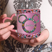 Load image into Gallery viewer, Personalized Heart Handle Mug Custom Name Gift for Mom
