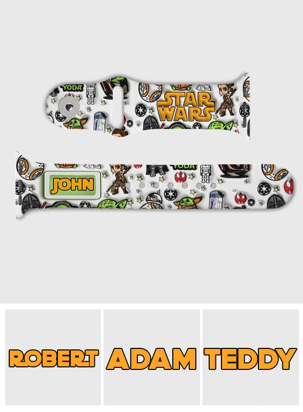 Personalized Star Wars Apple Watch Band Custom Name Gift