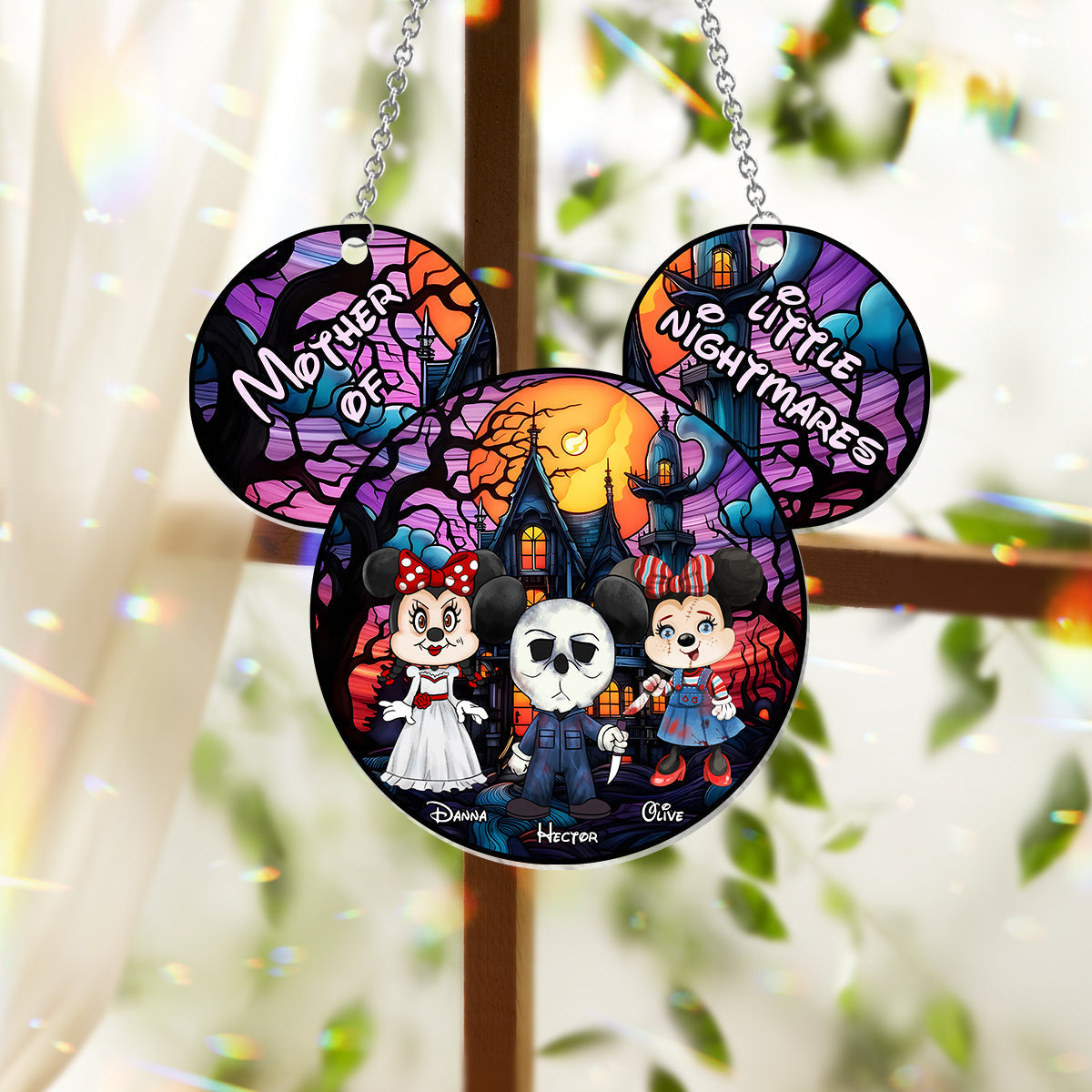 Personalized Grandma Suncatcher Ornament Unique Gift Decor