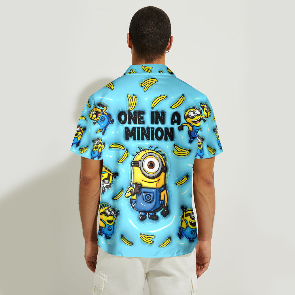 Personalized Minion Hawaiian Shirt Custom Name Gift for Him