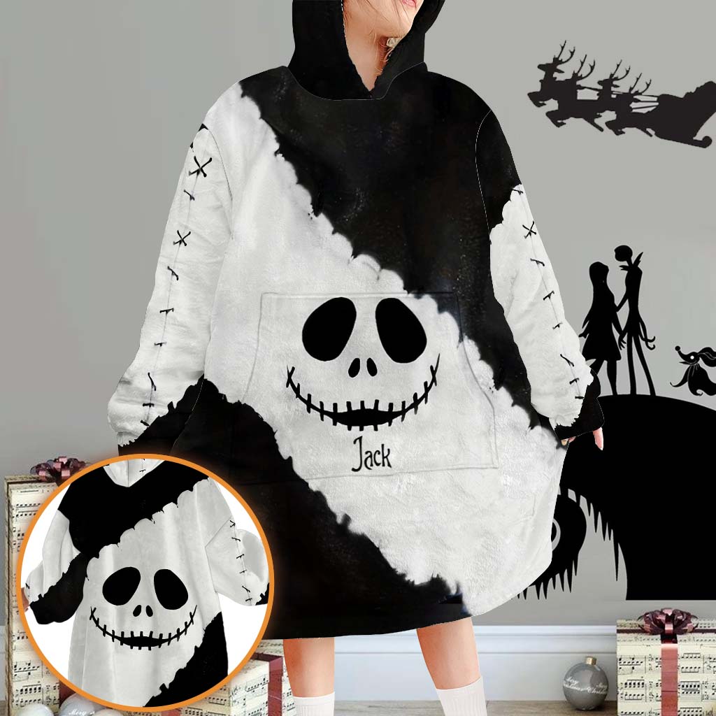 Personalized Nightmare Blanket Hoodie Custom Name Gift