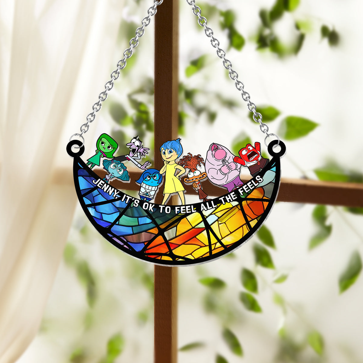 Personalized Window Hanging Suncatcher Ornament for Home Decor