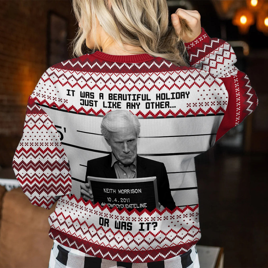 Personalized Holiday Ugly Sweater Custom Name Gift Idea