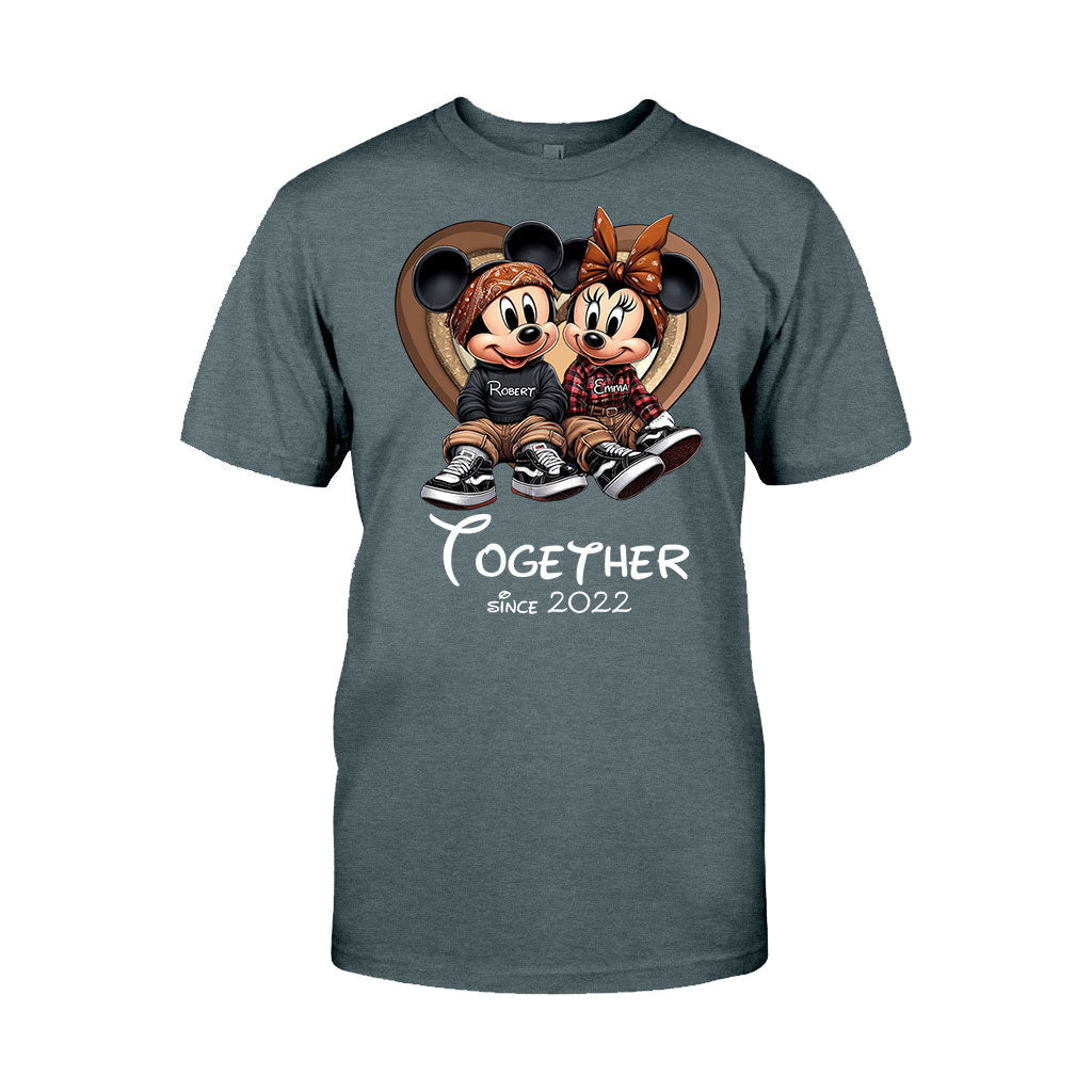 Personalized Chicano Couple T-shirt & Hoodie Gift Together Since 2022