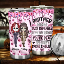 Load image into Gallery viewer, Personalized Partner In Crime Tumbler Custom Gift for Friends
