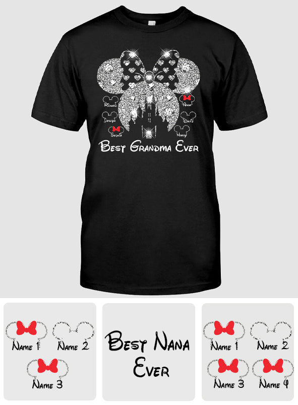 Personalized Best Grandma Ever Mouse T-shirt & Hoodie Gift