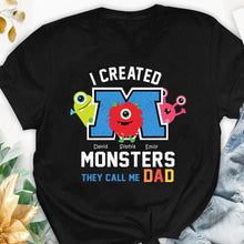Load image into Gallery viewer, Personalized Father's Day T-shirt with Custom Names | Unique Dad Gift
