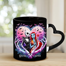 Load image into Gallery viewer, Personalized Heart Handle Mug Custom Couple Gift for Valentine's Day
