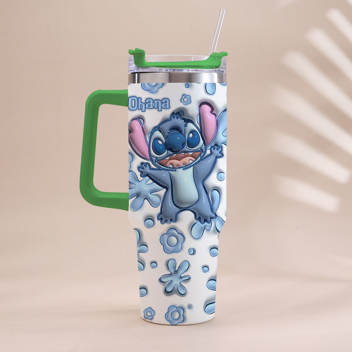 Personalized Ohana Tumbler with Handle Custom Design Gift