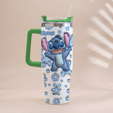 Load image into Gallery viewer, Personalized Ohana Tumbler with Handle Custom Design Gift

