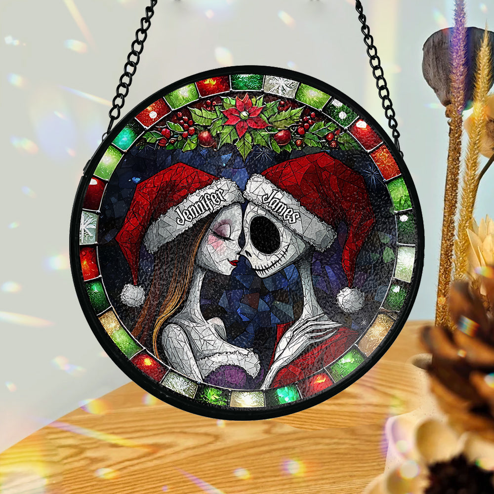 Personalized Stained Glass Suncatcher Unique Christmas Gift