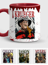 Load image into Gallery viewer, Personalized Halloween Horror Characters Accent Mug Gift
