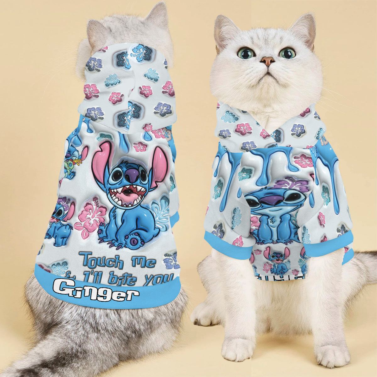 Personalized Ohana Pet Hoodie Custom Name for Dogs and Cats