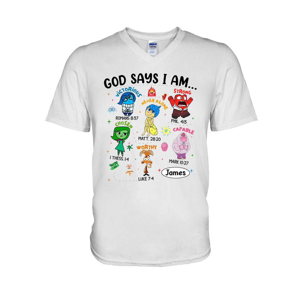 Personalized God Says I Am T-shirt & Hoodie for Kids