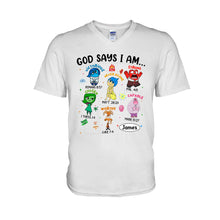 Load image into Gallery viewer, Personalized God Says I Am T-shirt &amp; Hoodie for Kids
