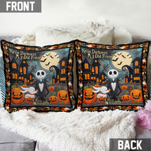 Load image into Gallery viewer, Personalized Nightmare Throw Pillow Halloween Gift for Kids
