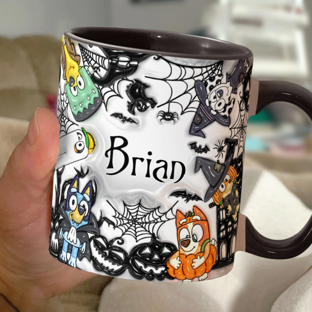Personalized Halloween Accent Mug with Custom Name Gift