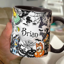 Load image into Gallery viewer, Personalized Halloween Accent Mug with Custom Name Gift
