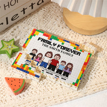 Load image into Gallery viewer, Personalized Family Building Brick Blocks Customizable Family Name Gift
