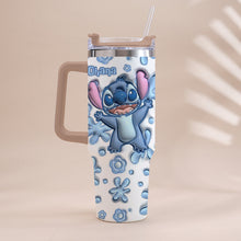Load image into Gallery viewer, Personalized Ohana Tumbler with Handle Custom Design Gift
