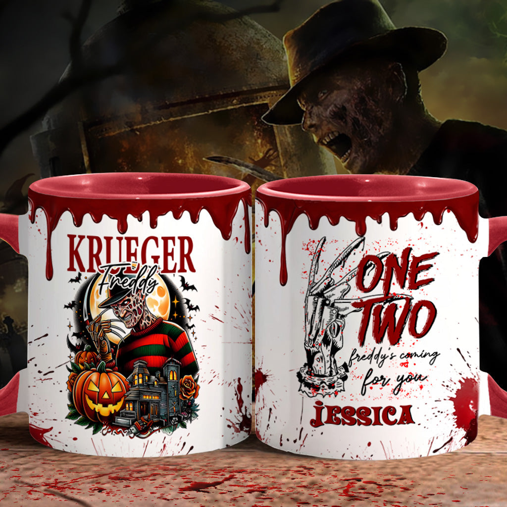 Personalized Horror Accent Mug Custom Name Gift for Fans
