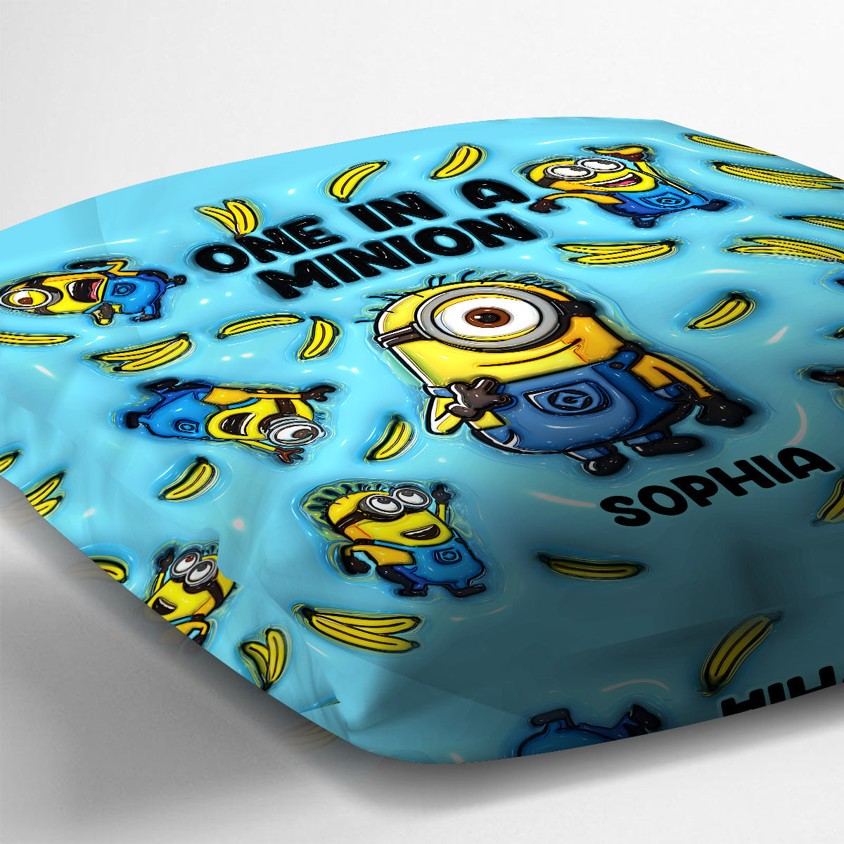 Personalized Minion Throw Pillow Custom Name Gift