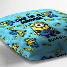Load image into Gallery viewer, Personalized Minion Throw Pillow Custom Name Gift
