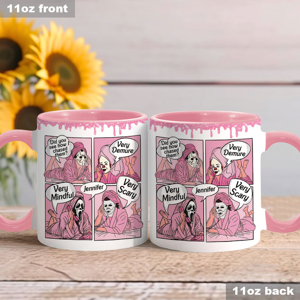 Personalized Spooky Accent Mug Custom Name Unique Gift