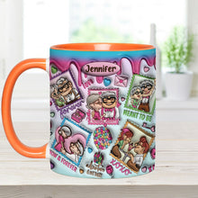 Load image into Gallery viewer, Personalized Two-Tone Accent Mug Custom Name Gift for Couples
