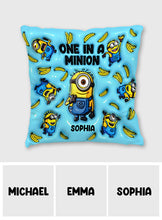 Load image into Gallery viewer, Personalized Minion Throw Pillow Custom Name Gift
