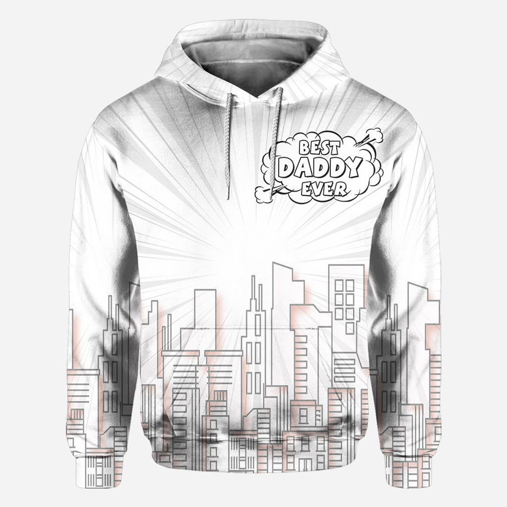 Personalized Best Dad Ever All Over Shirt Custom Family Design