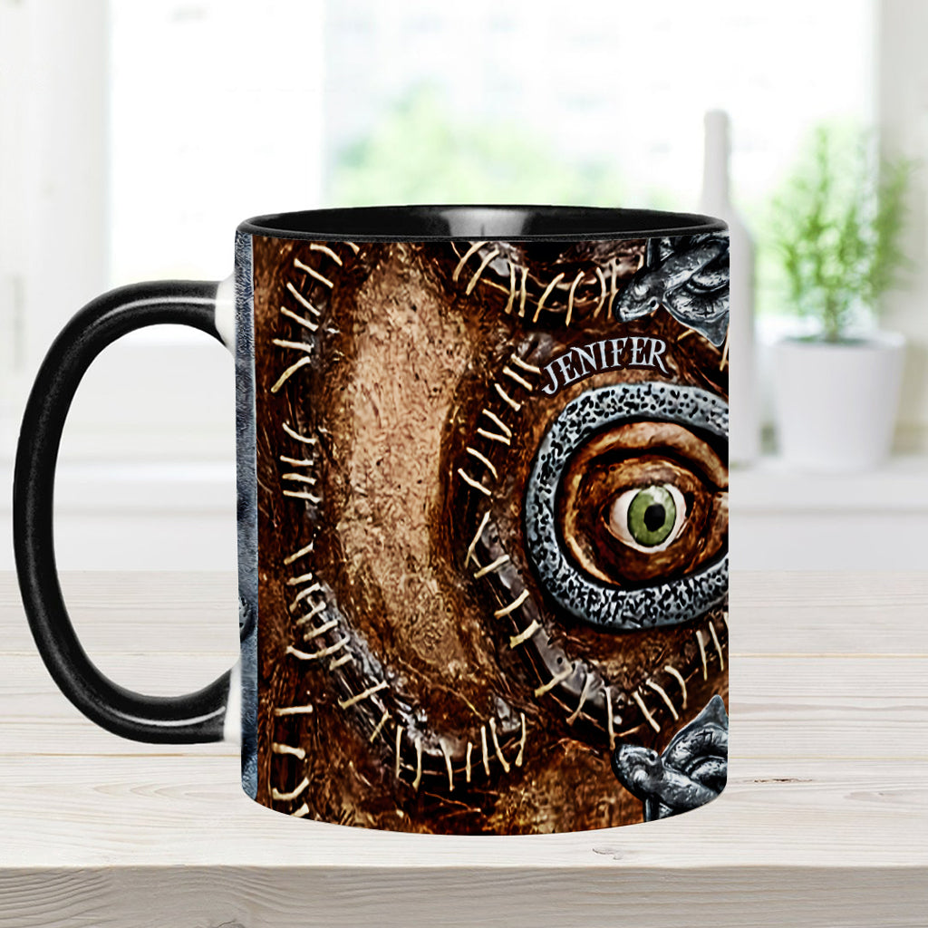 Personalized Three Witches Accent Mug Custom Name Gift for Halloween