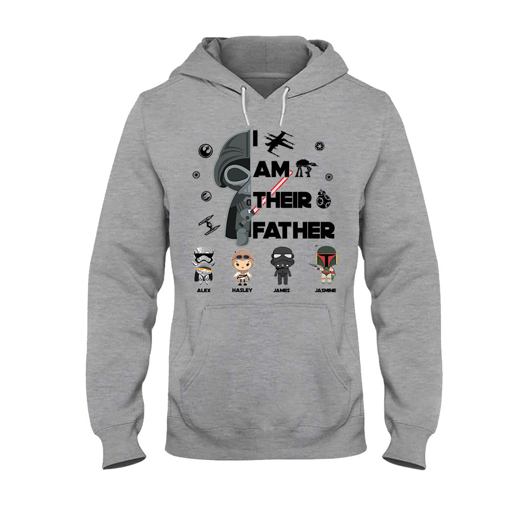 Personalized Star Wars T-Shirt & Hoodie Gift for Dad | Custom Names