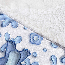 Load image into Gallery viewer, Personalized Blanket Hoodie with Custom Name and Stitch Design
