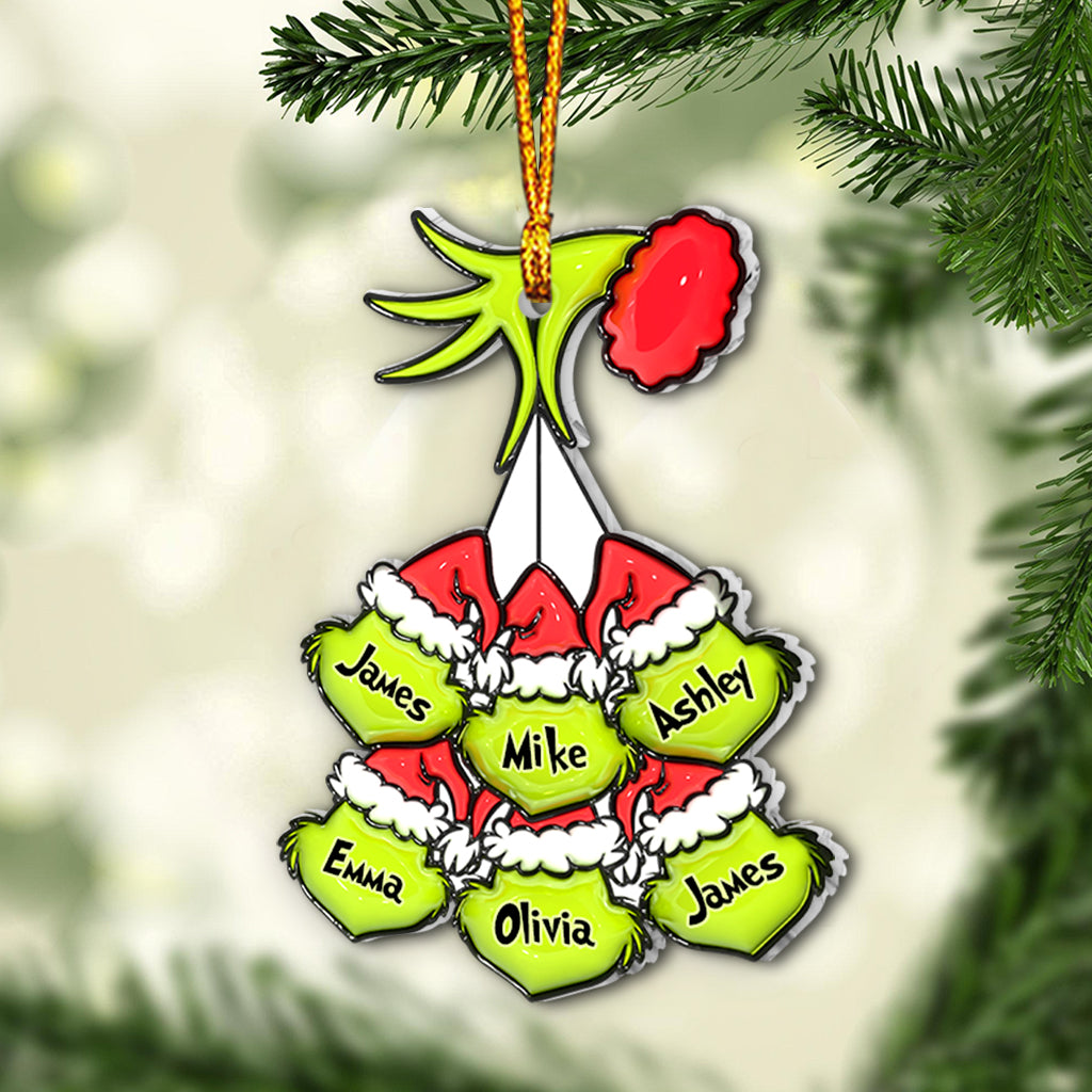 Personalized Mama Grinch Christmas Ornament Custom Name Gift