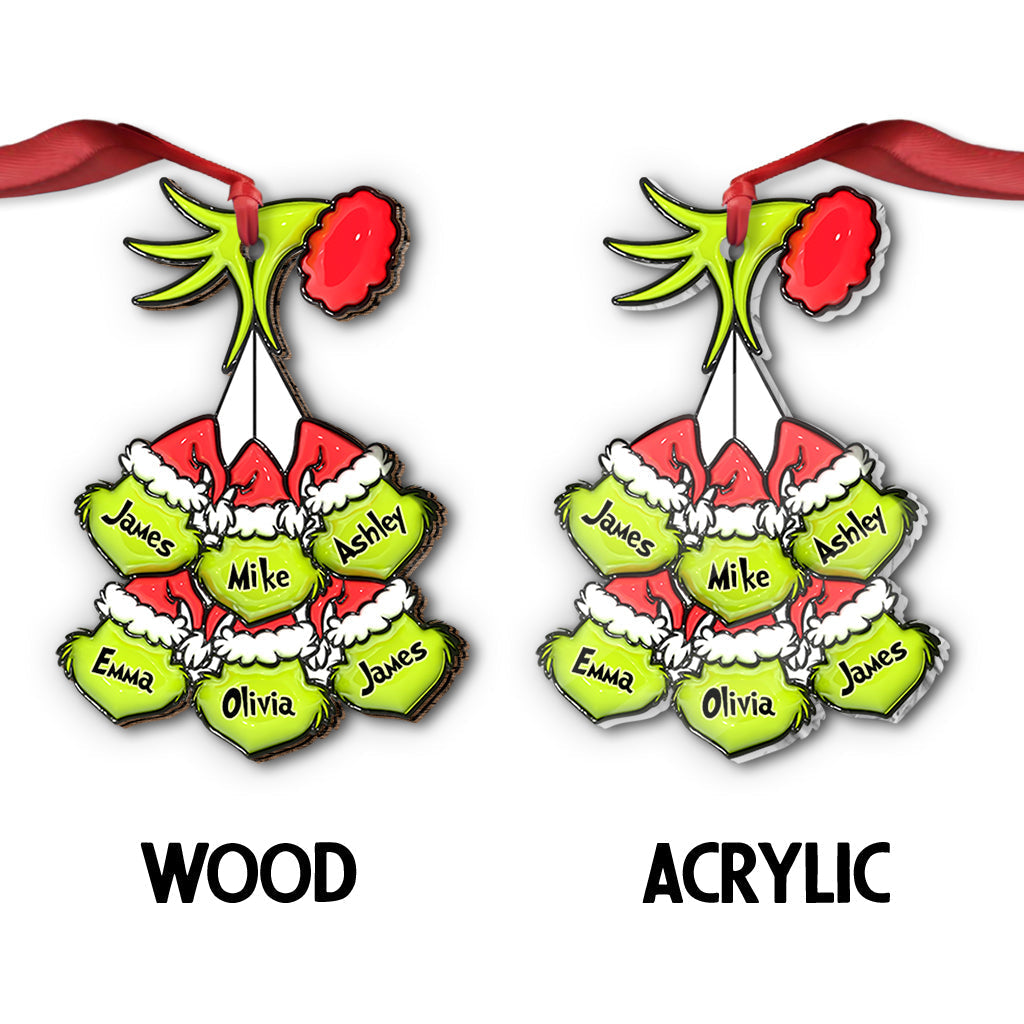 Personalized Mama Grinch Christmas Ornament Custom Name Gift